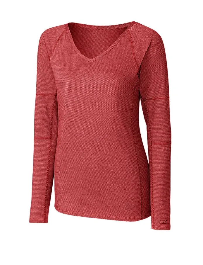 Cutter & Buck Long Sleeve Victory V Neck