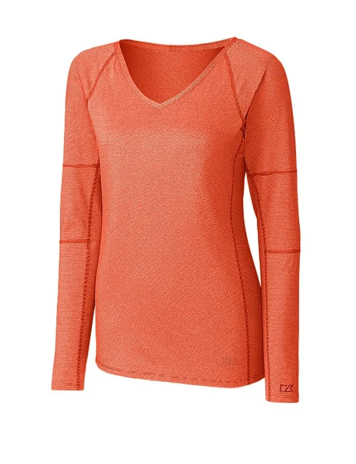 Cutter & Buck Long Sleeve Victory V Neck