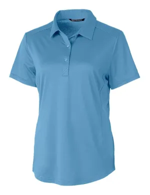 Cutter & Buck Womens Prospect Textured Stretch Short Sleeve Polo
