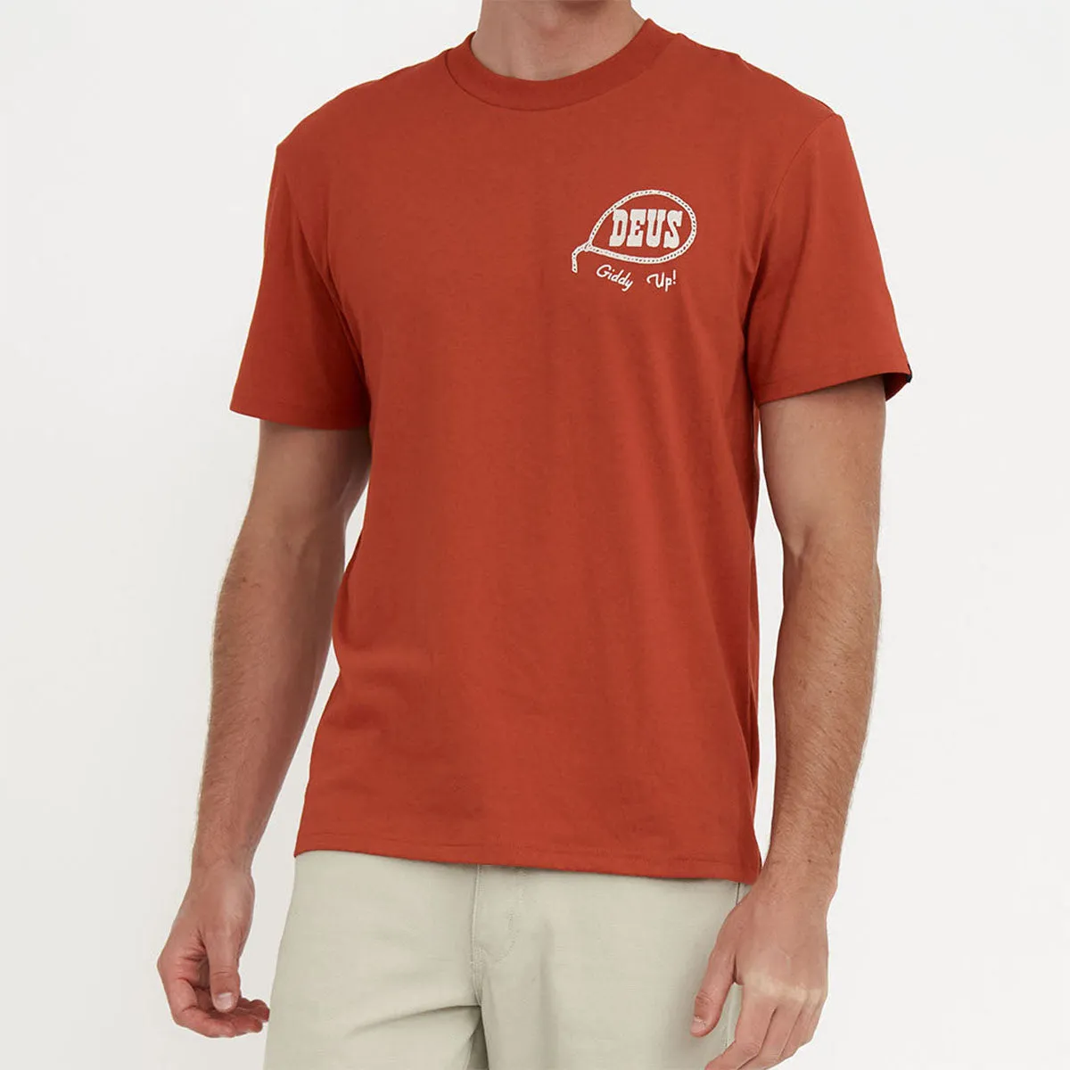 Deus Ex Machina Ropeburn T-Shirt Red Clay
