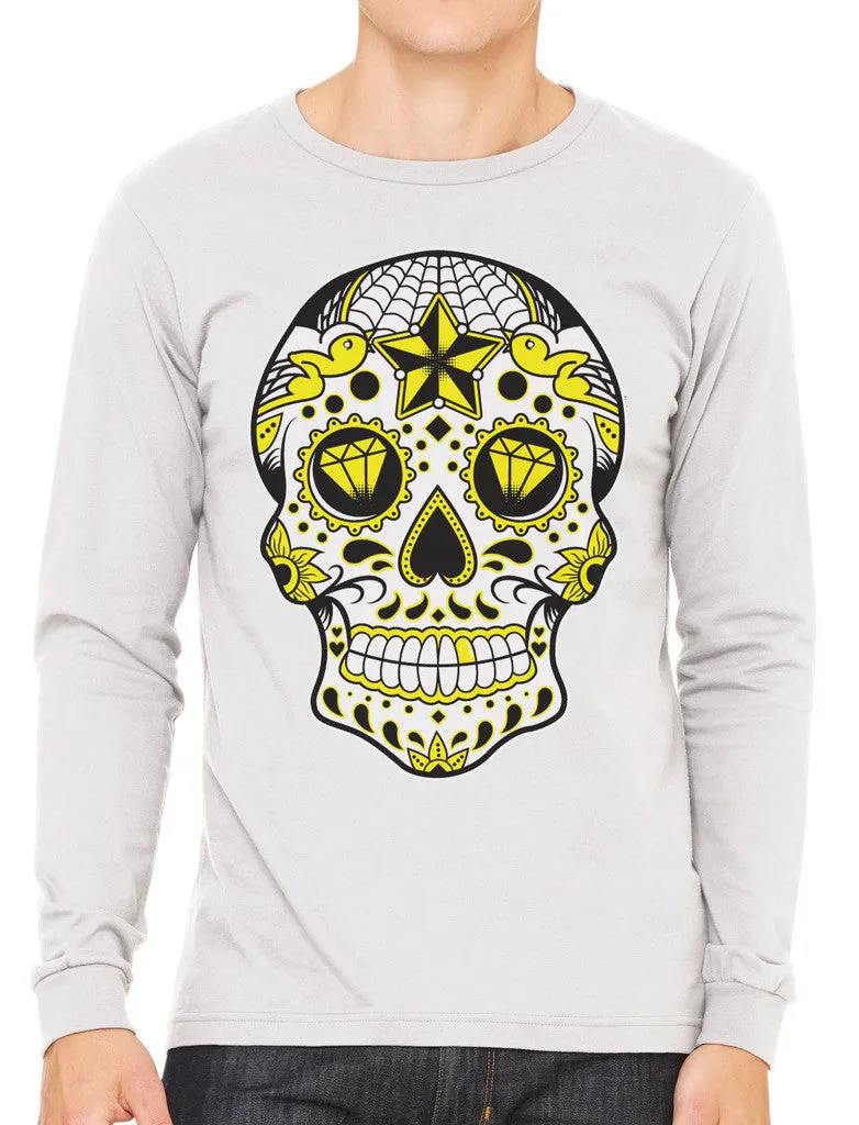 Dia De Los Muertos Sugar Skull Men's Long Sleeve T-shirt