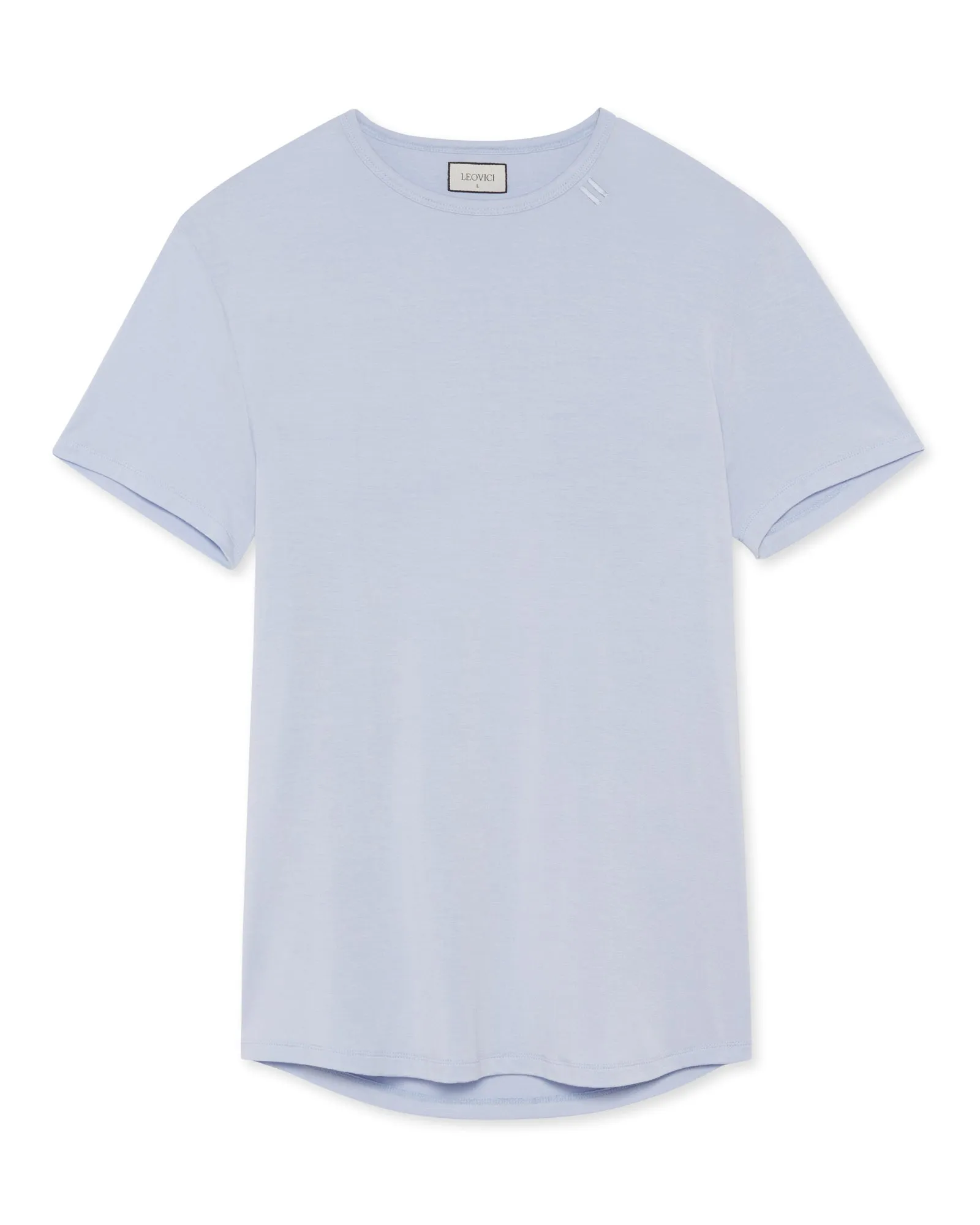 Drop Cut T Shirt - Light Blue