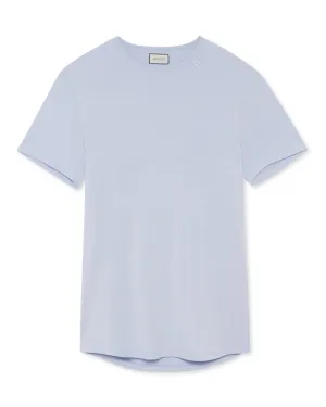 Drop Cut T Shirt - Light Blue