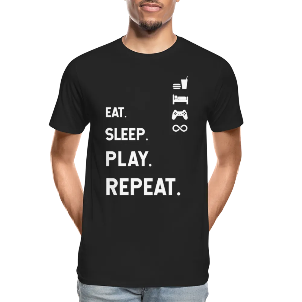 Eat Sleep Play Repeat Men's Organic T-Shirt