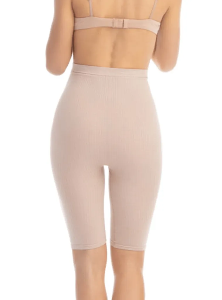 FarmaCell High Waist Knee Short - Black/Nude/White