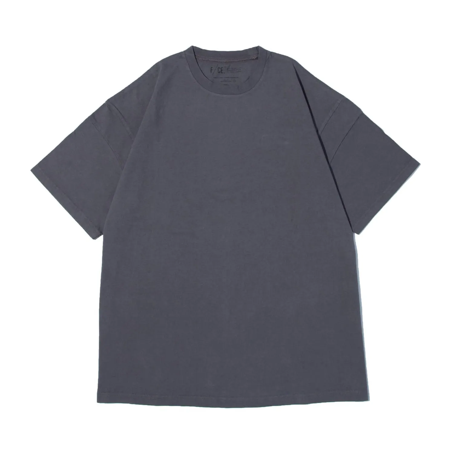 F/CE Men Natural Pigment Oversized Tee Charcoal