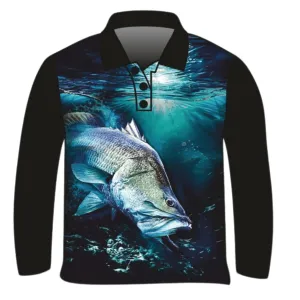 Fishing | Black Barramundi Fishing Shirt ★Pre-Order★