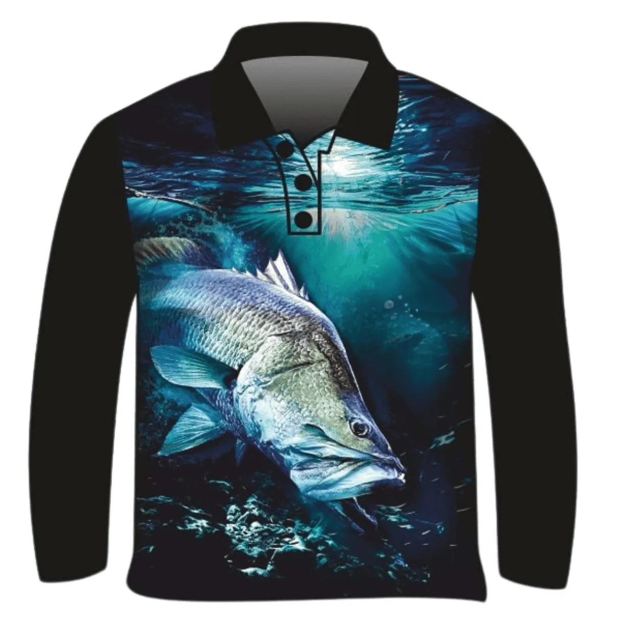 Fishing | Black Barramundi Fishing Shirt ★Pre-Order★