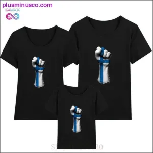 Flag of Finland on a Raised Clenched Fist family matching