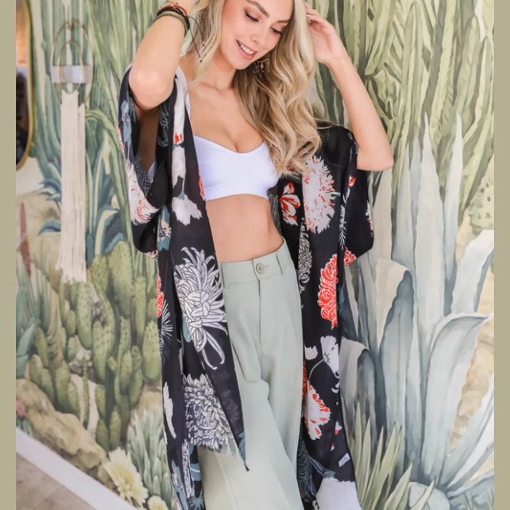 Floral California Summer Kimono