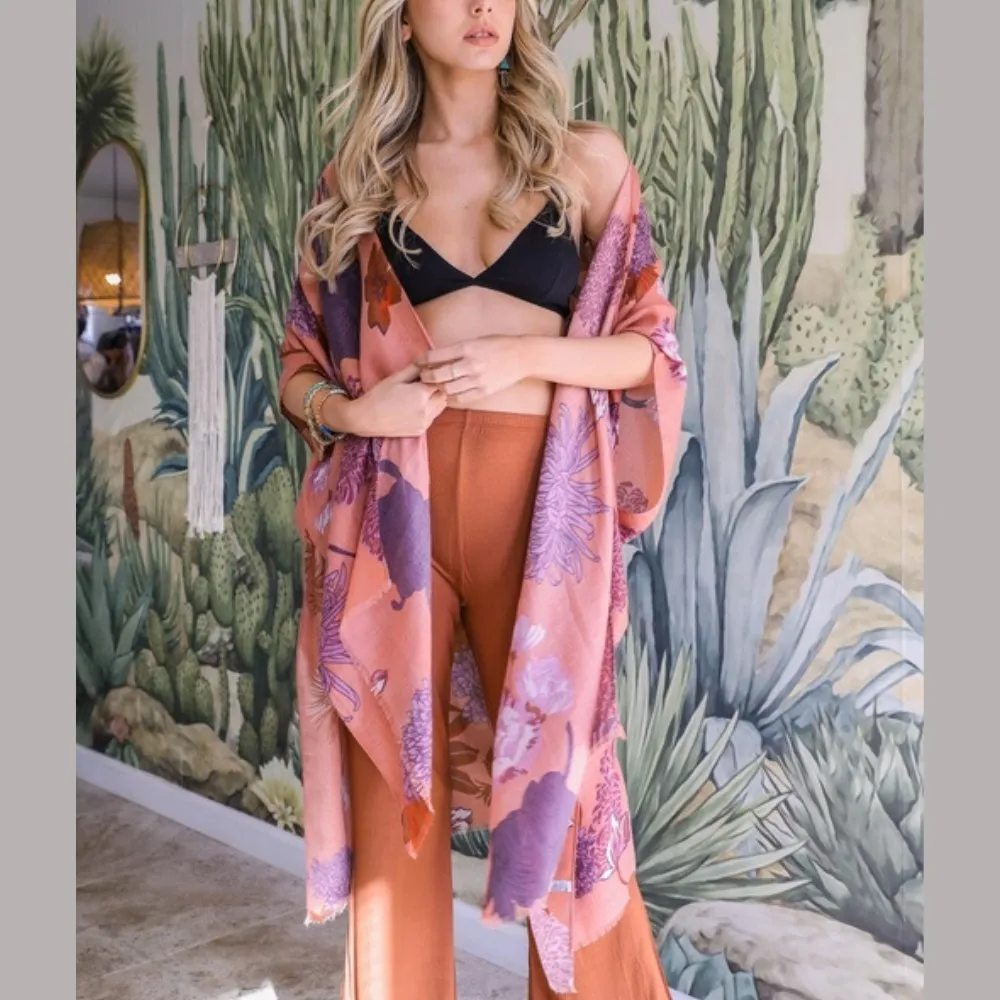 Floral California Summer Kimono