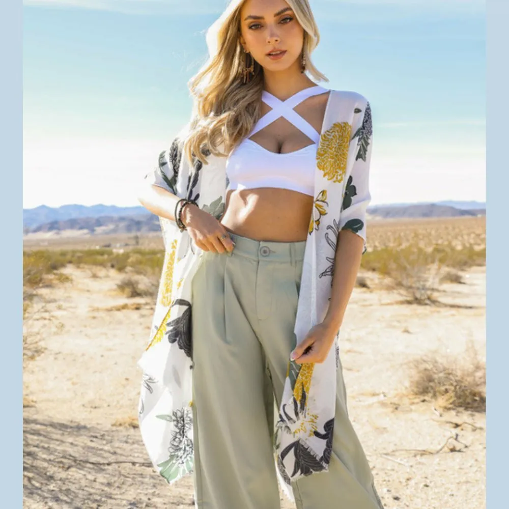 Floral California Summer Kimono