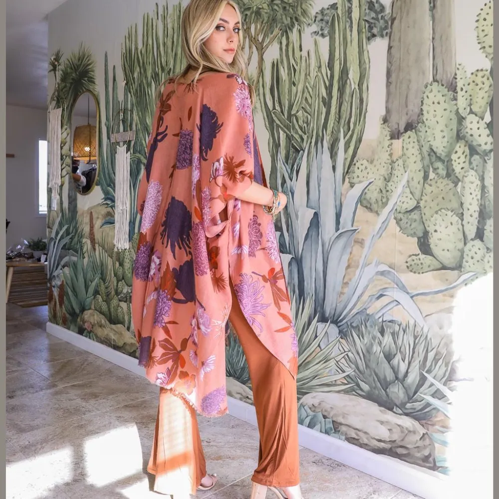 Floral California Summer Kimono