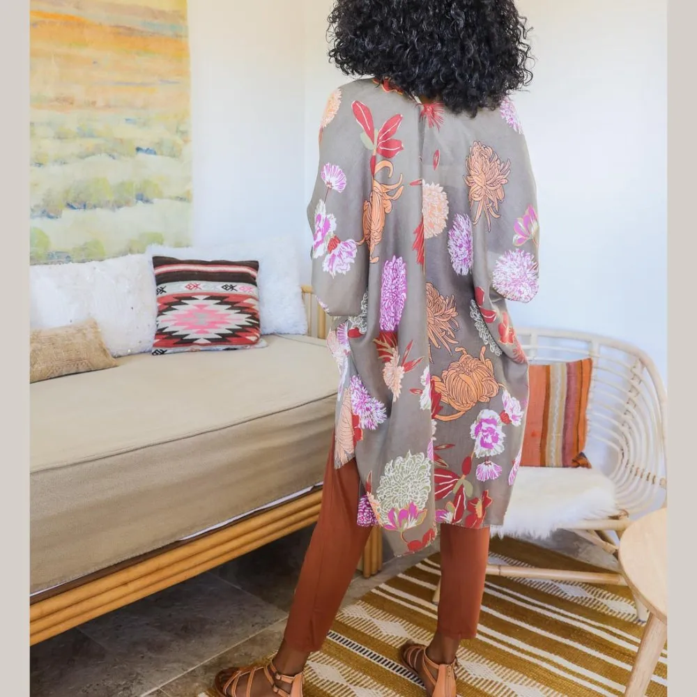 Floral California Summer Kimono