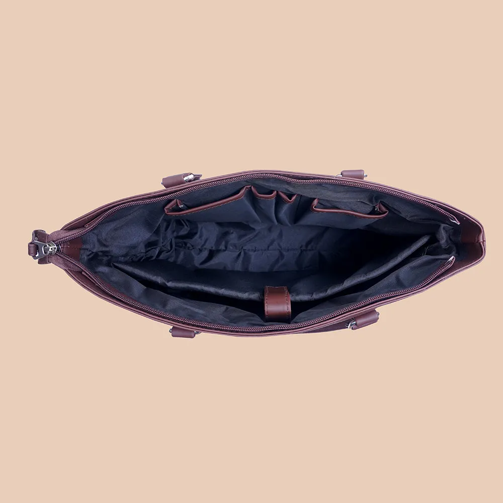 Flower Pattern Women's Office HandBag