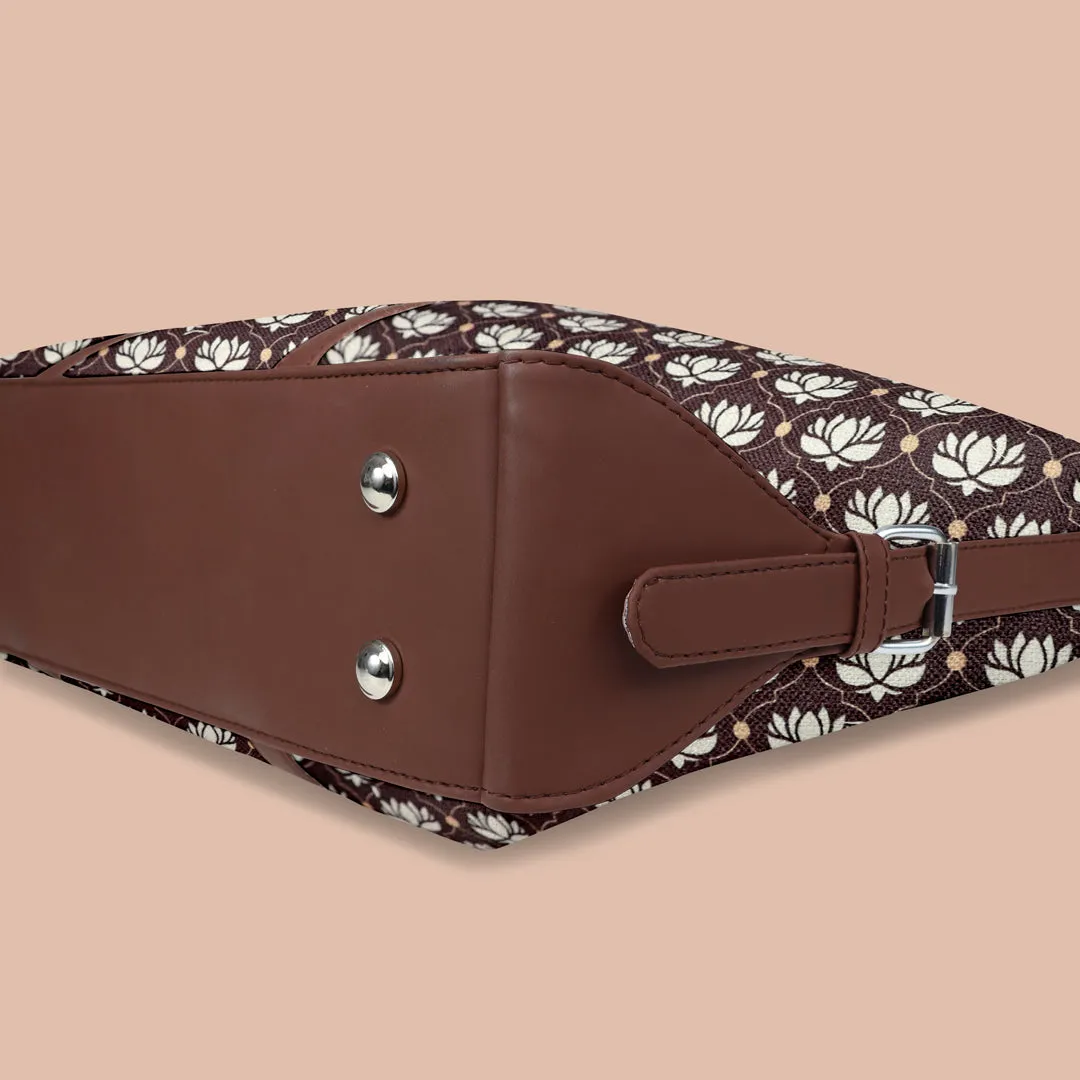 Flower Pattern Women's Office HandBag