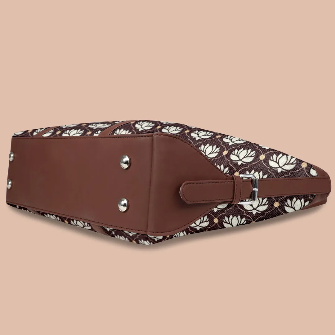Flower Pattern Women's Office HandBag