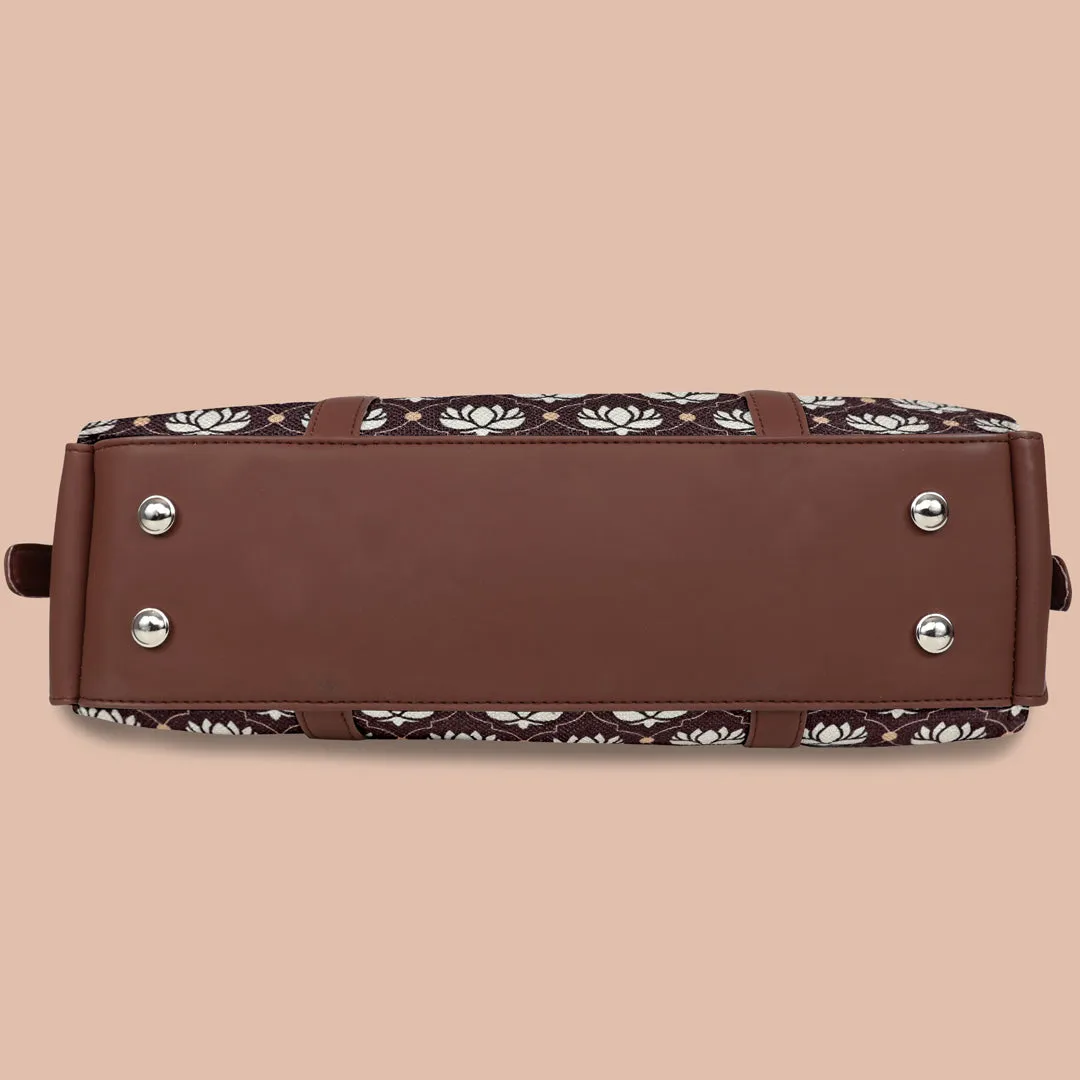 Flower Pattern Women's Office HandBag