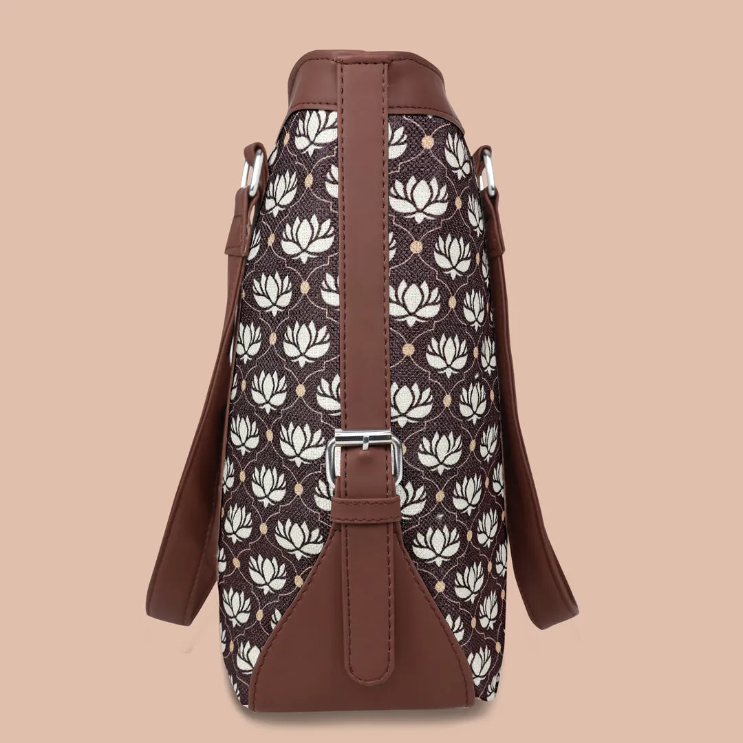 Flower Pattern Women's Office HandBag