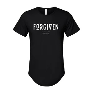 FORGIVEN Curved Hem T-Shirt