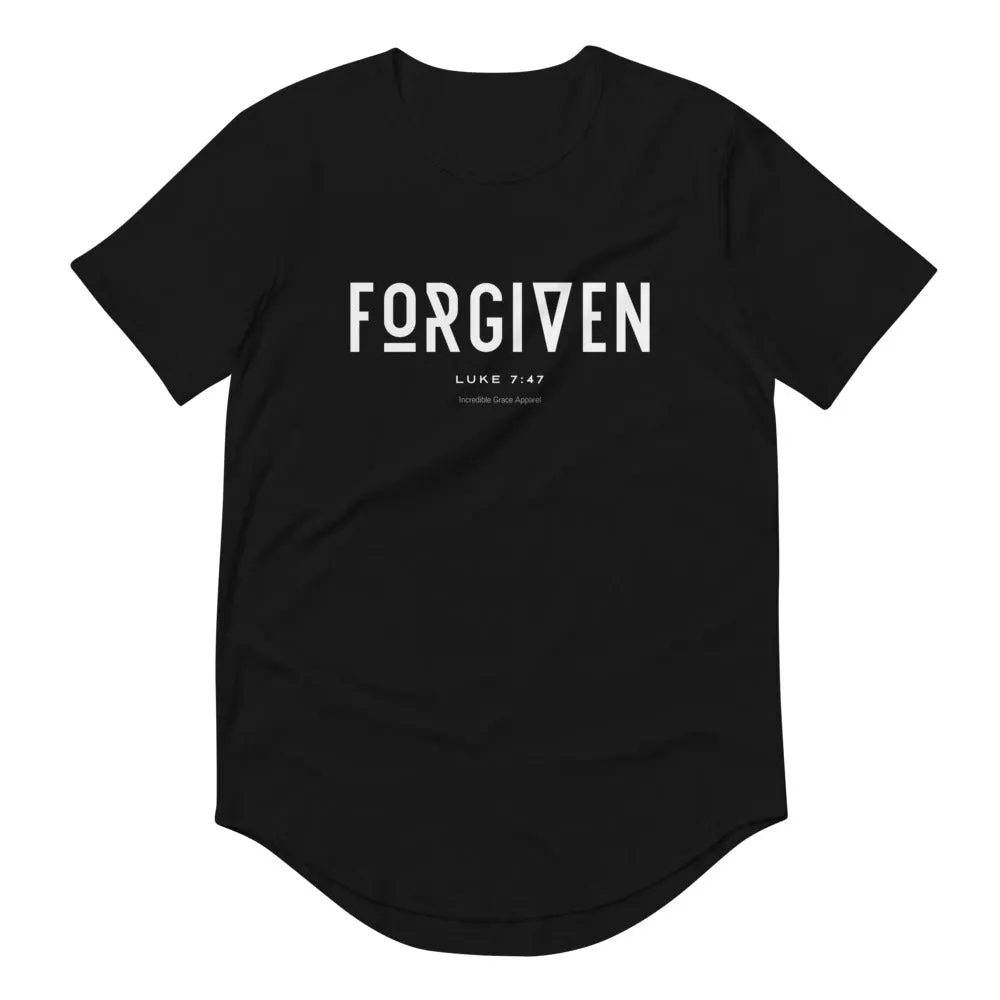 FORGIVEN Curved Hem T-Shirt