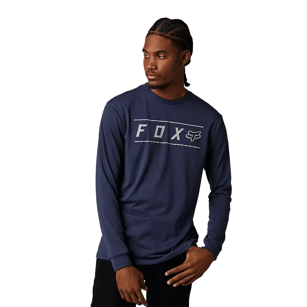 Fox Pinnacle Long Sleeve Tech Tee Heather Deep Cobalt