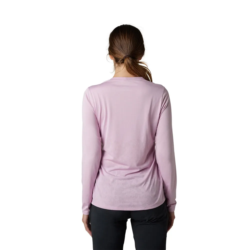 FOX WOMENS RANGER TRU DRI LS JERSEY [BLUSH]
