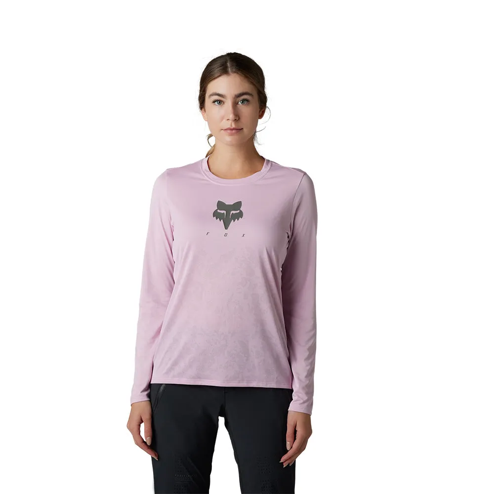 FOX WOMENS RANGER TRU DRI LS JERSEY [BLUSH]