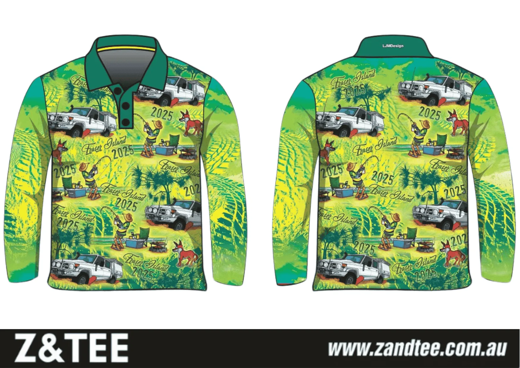 Fraser Island | Beer Bogs & BBQ Fraser Island (K'gari) Fishing Shirt (2025) ★Pre-Order★