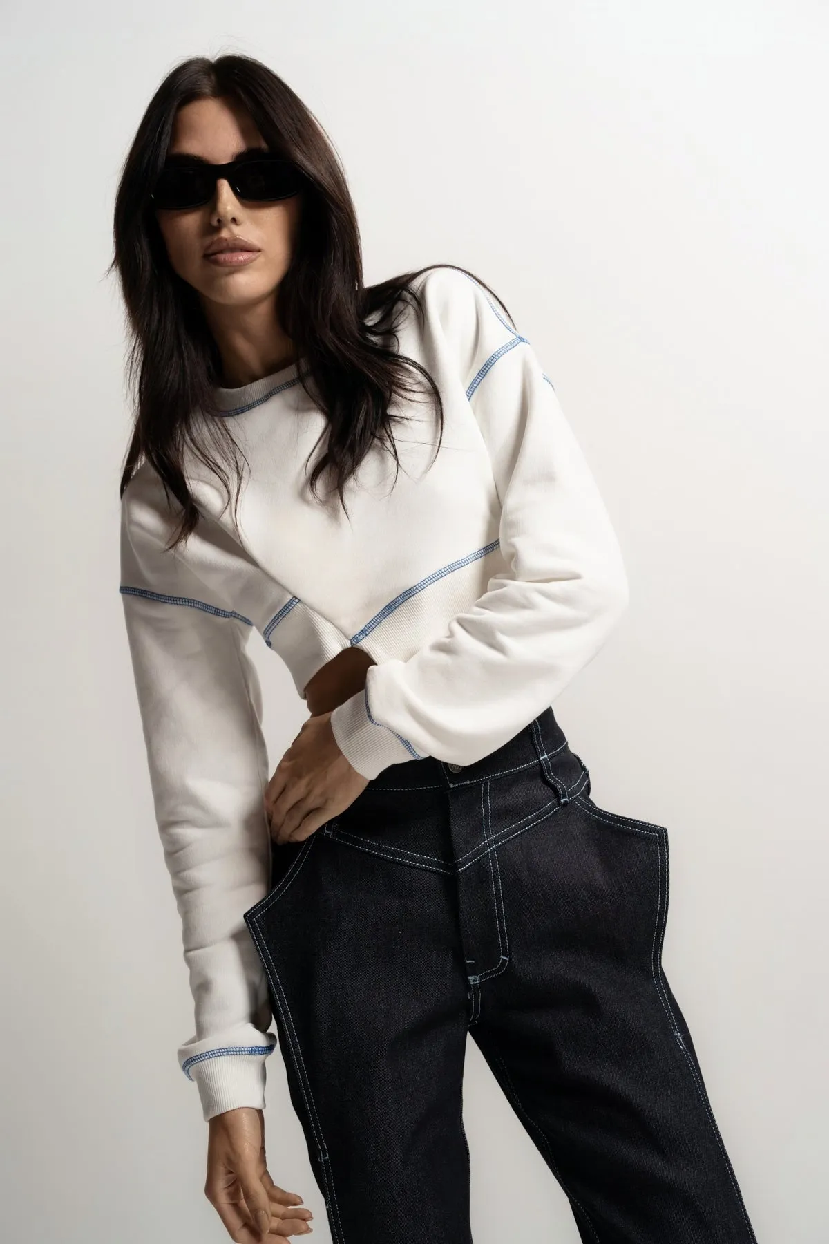 GAO | CROP SWEATSHIRT