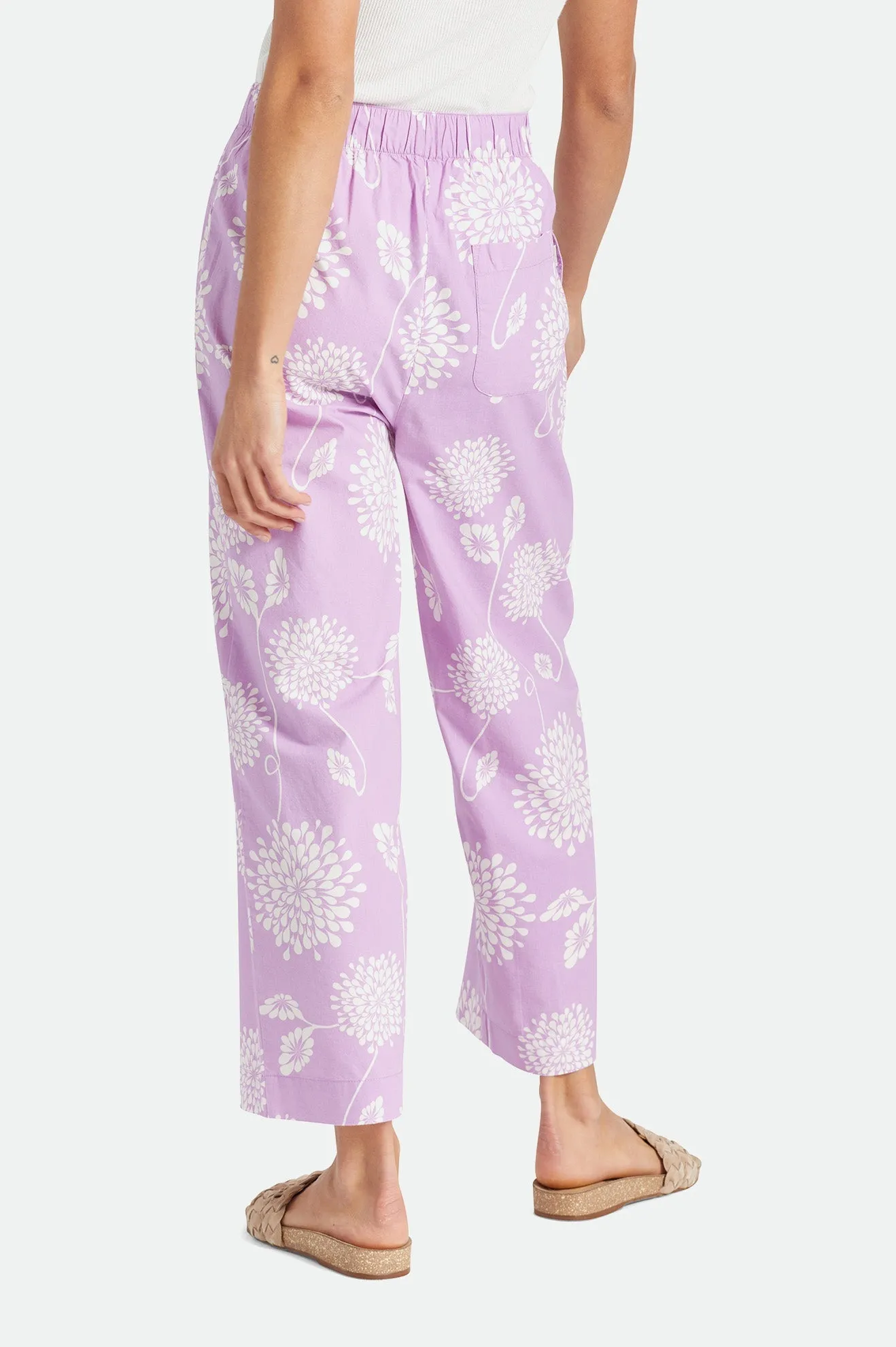 Garden Floral Crop Pant - Dove