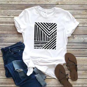 GEOMETRIC ABSTRACT TEE