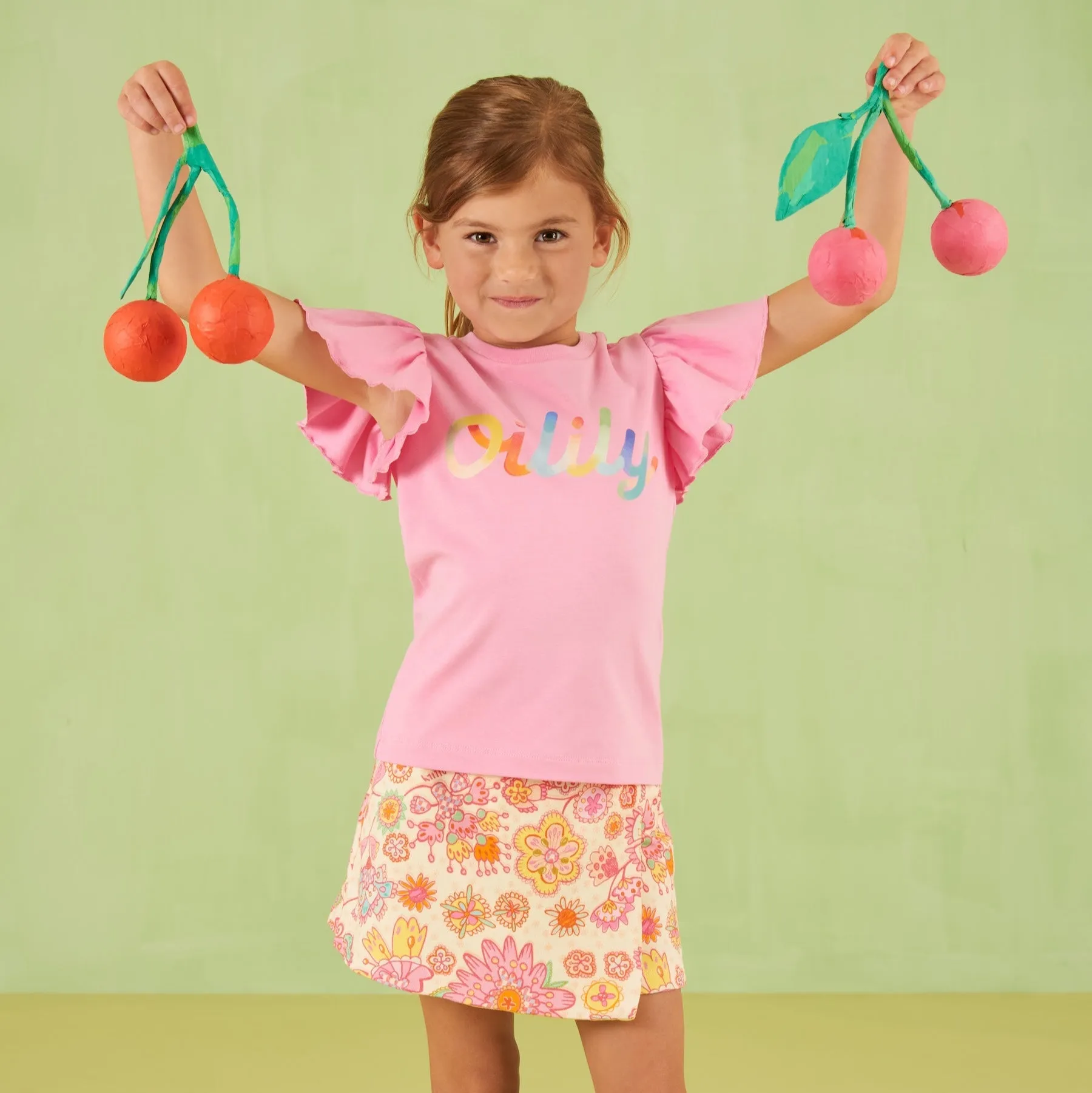 Girls Fuchsia Pink Tjancy T-Shirt