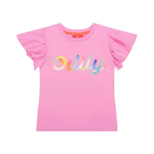 Girls Fuchsia Pink Tjancy T-Shirt