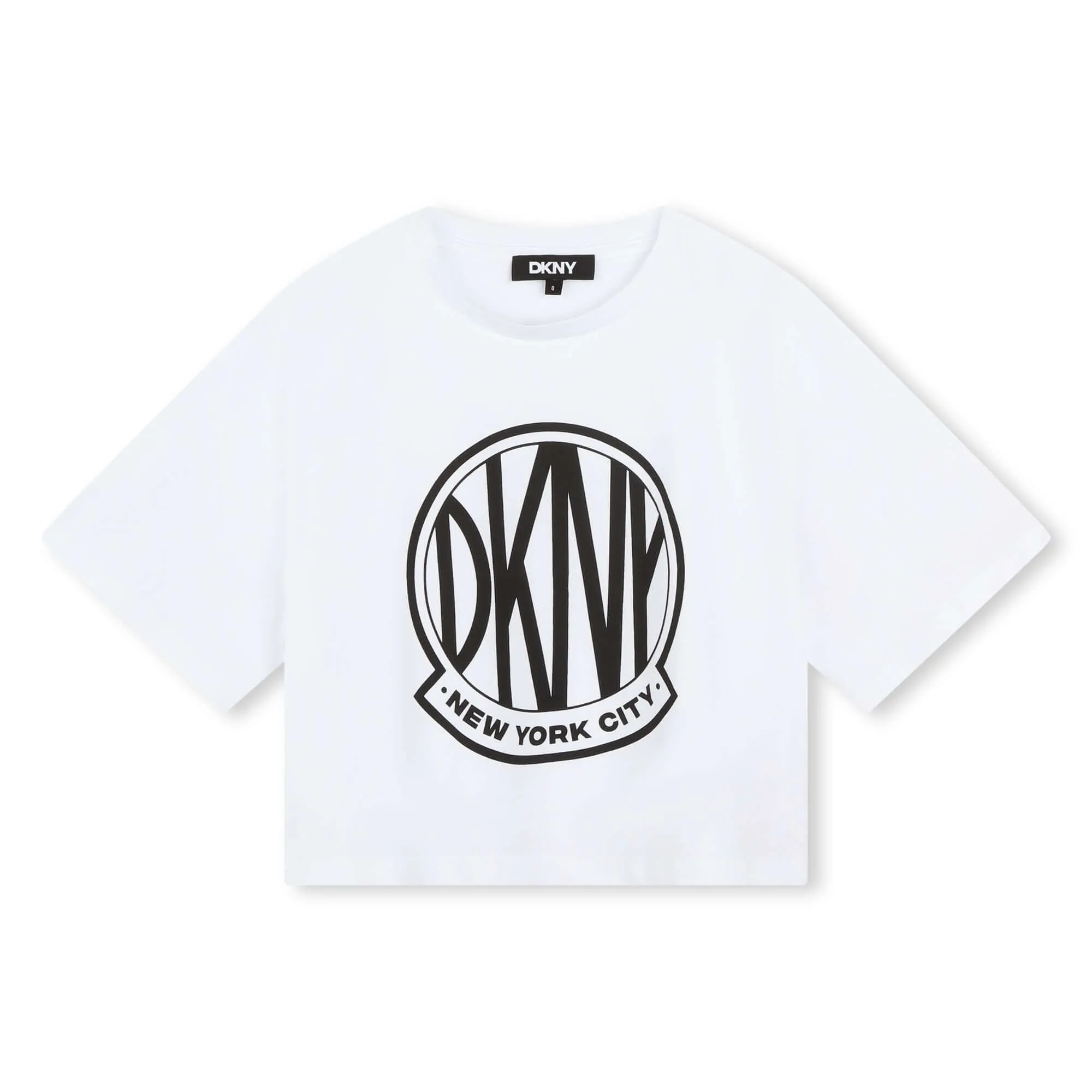 Girls White Logo Top
