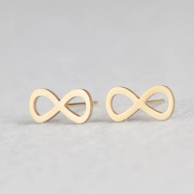 Golden and Silver Stainless Steel Minimalist Earrings for Women Trendy Stars Animal Cat Korean Stud Earrings Fashion Jewelry