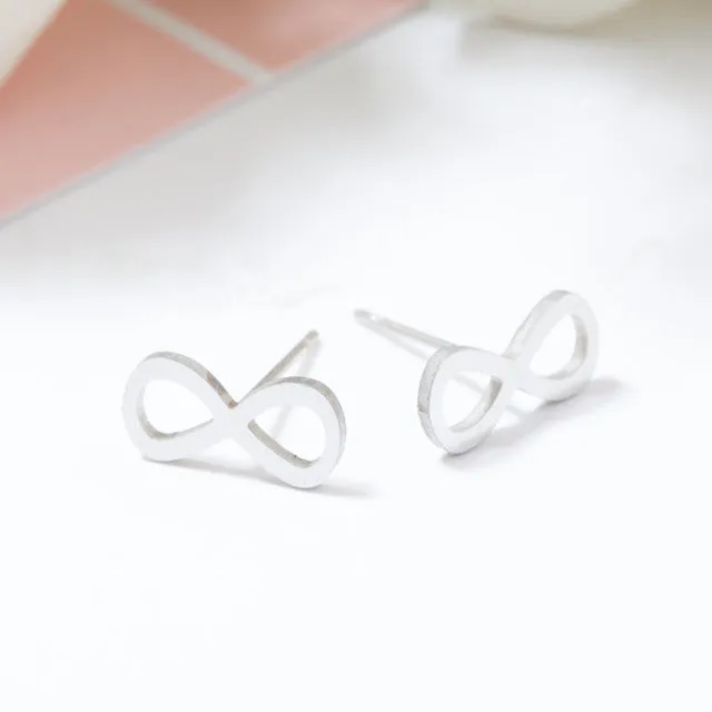 Golden and Silver Stainless Steel Minimalist Earrings for Women Trendy Stars Animal Cat Korean Stud Earrings Fashion Jewelry