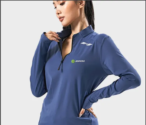 Half Stand Collar Sports Sweatshirt
