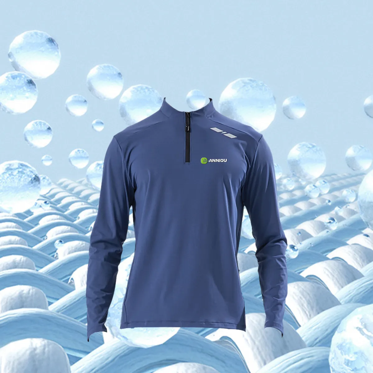 Half Stand Collar Sports Sweatshirt