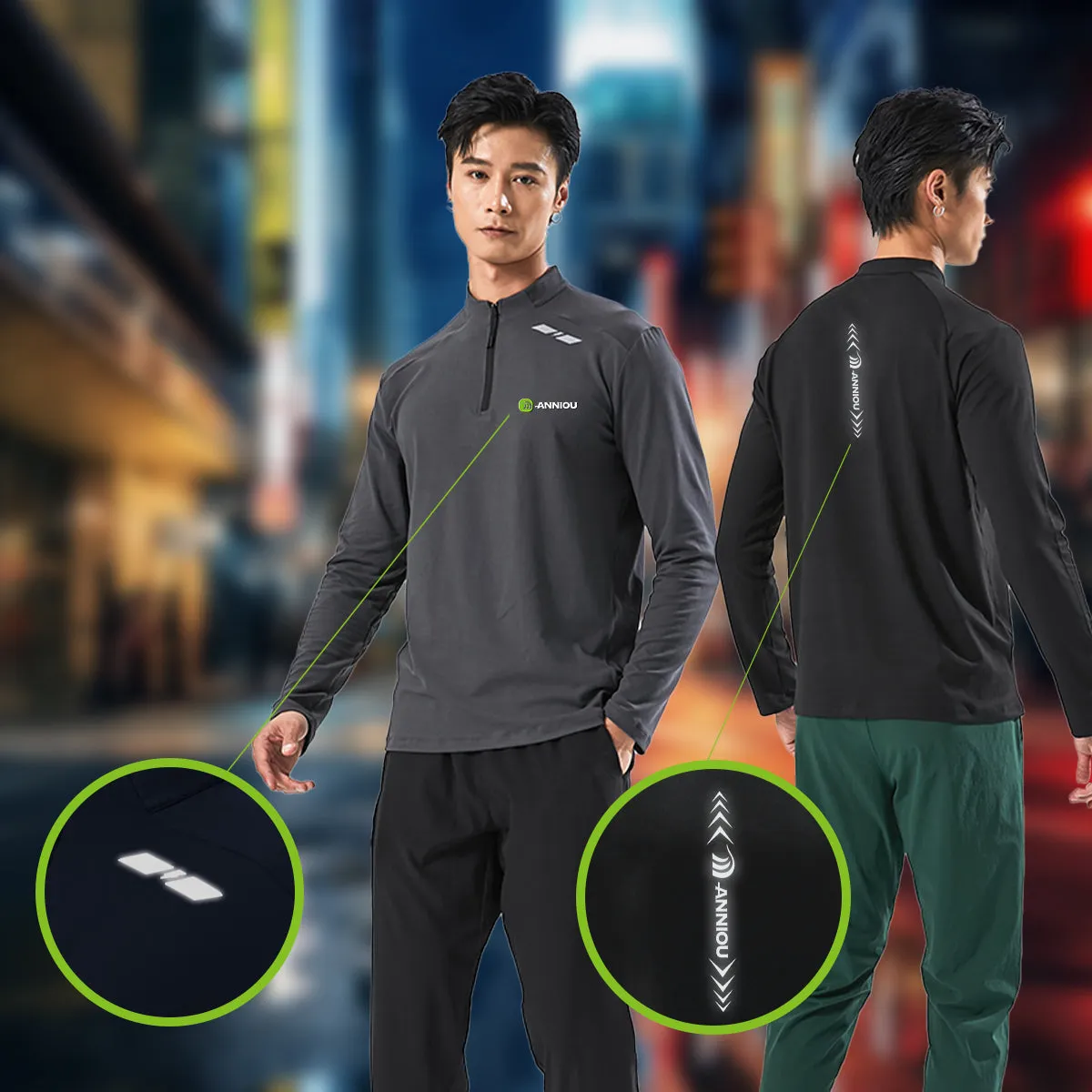 Half Stand Collar Sports Sweatshirt