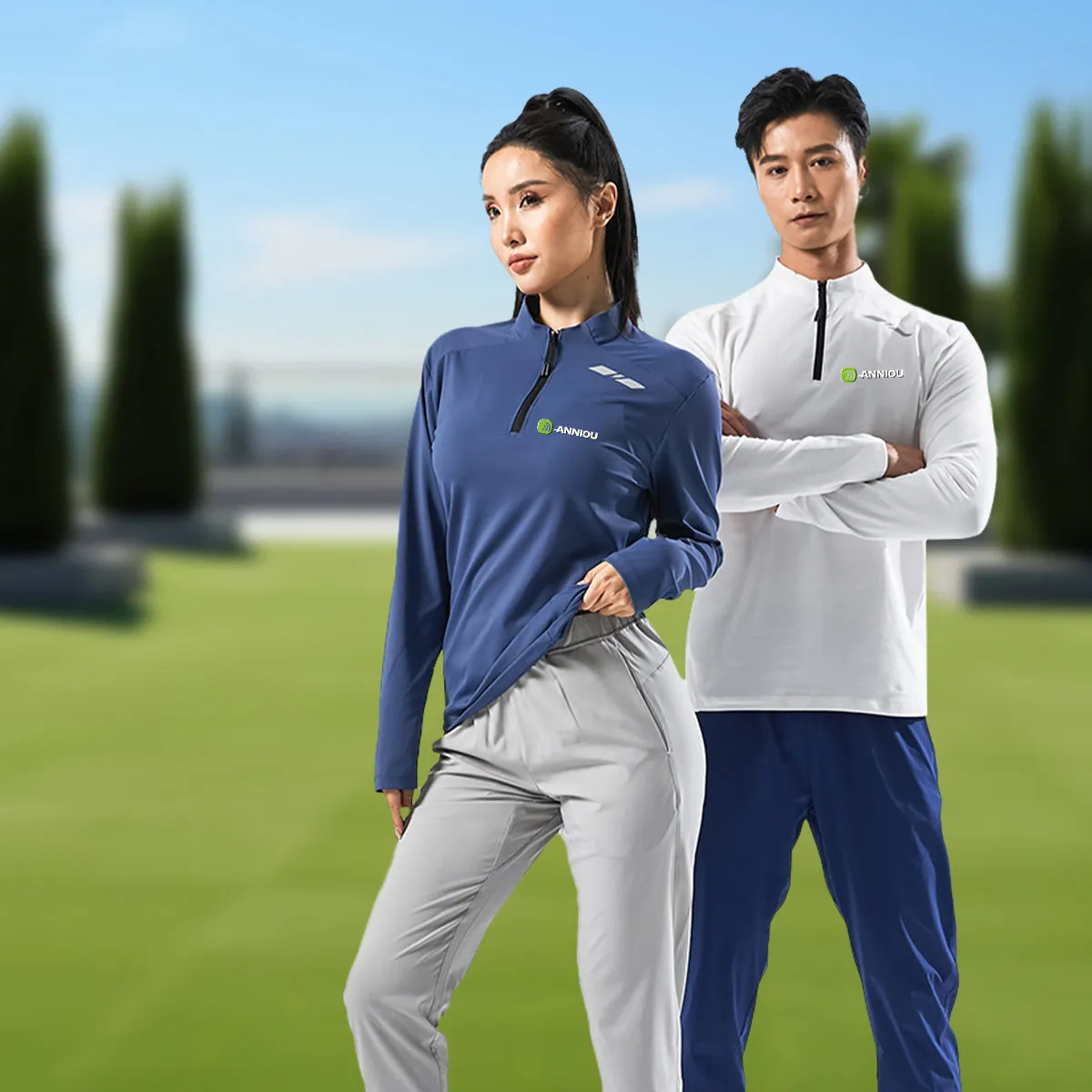 Half Stand Collar Sports Sweatshirt