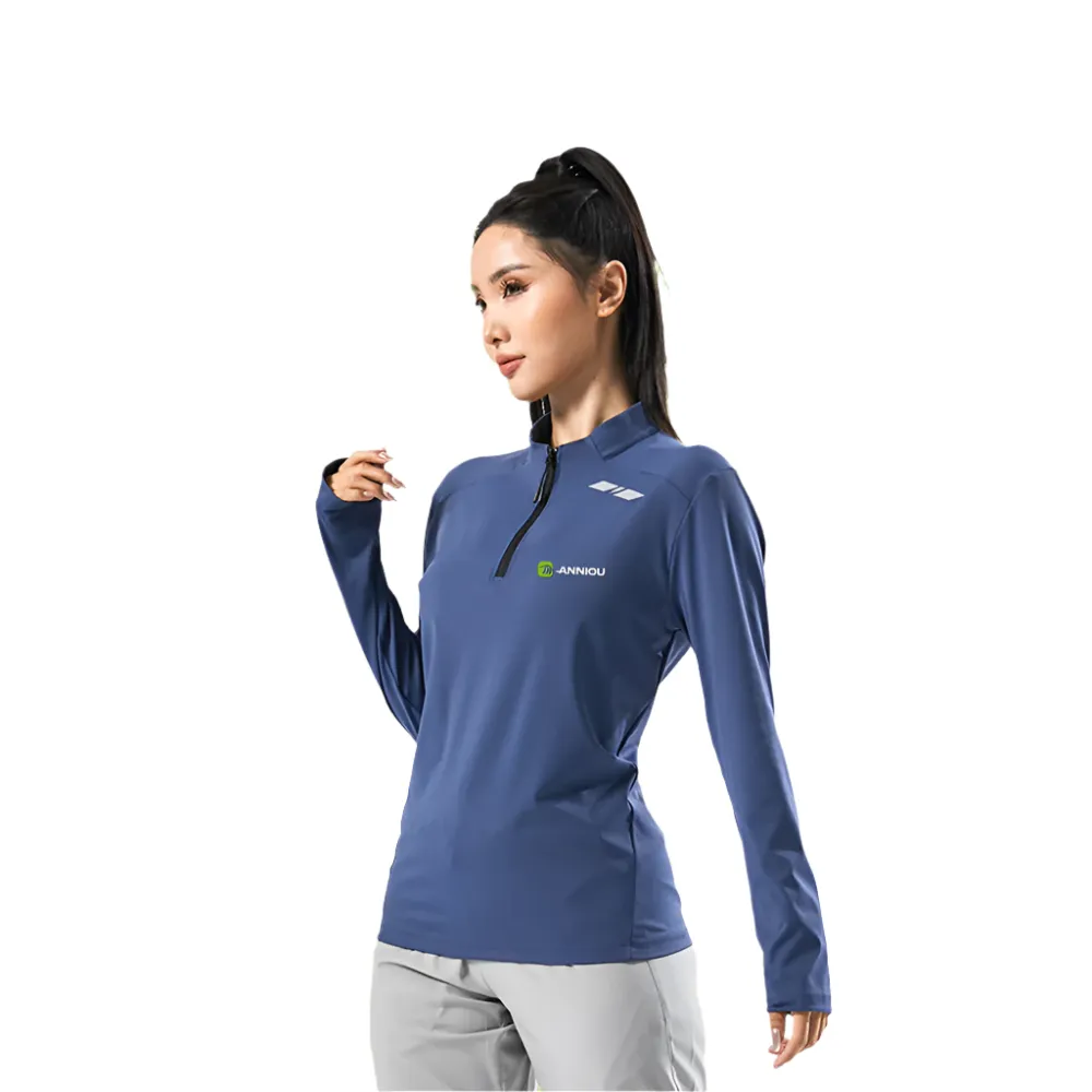 Half Stand Collar Sports Sweatshirt