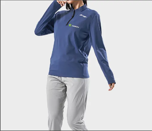 Half Stand Collar Sports Sweatshirt