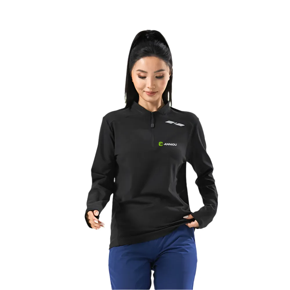 Half Stand Collar Sports Sweatshirt