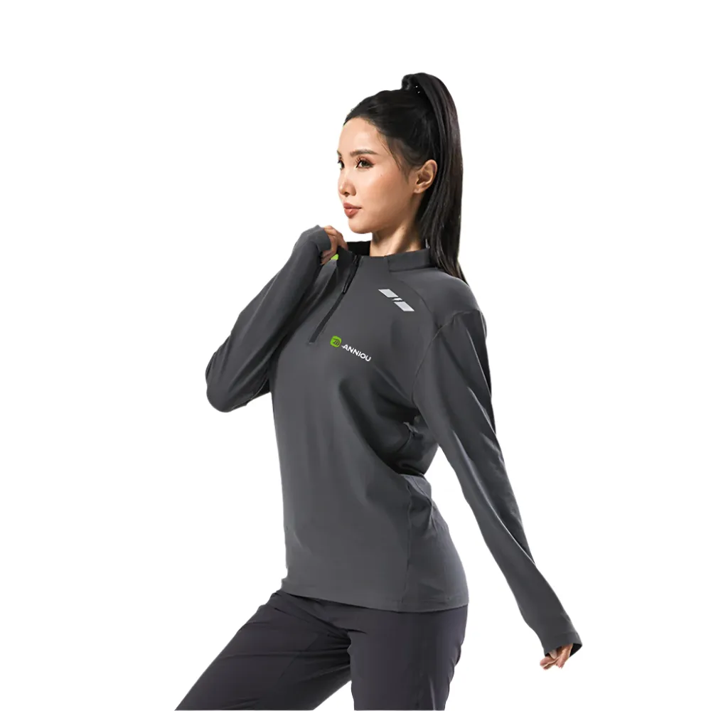 Half Stand Collar Sports Sweatshirt