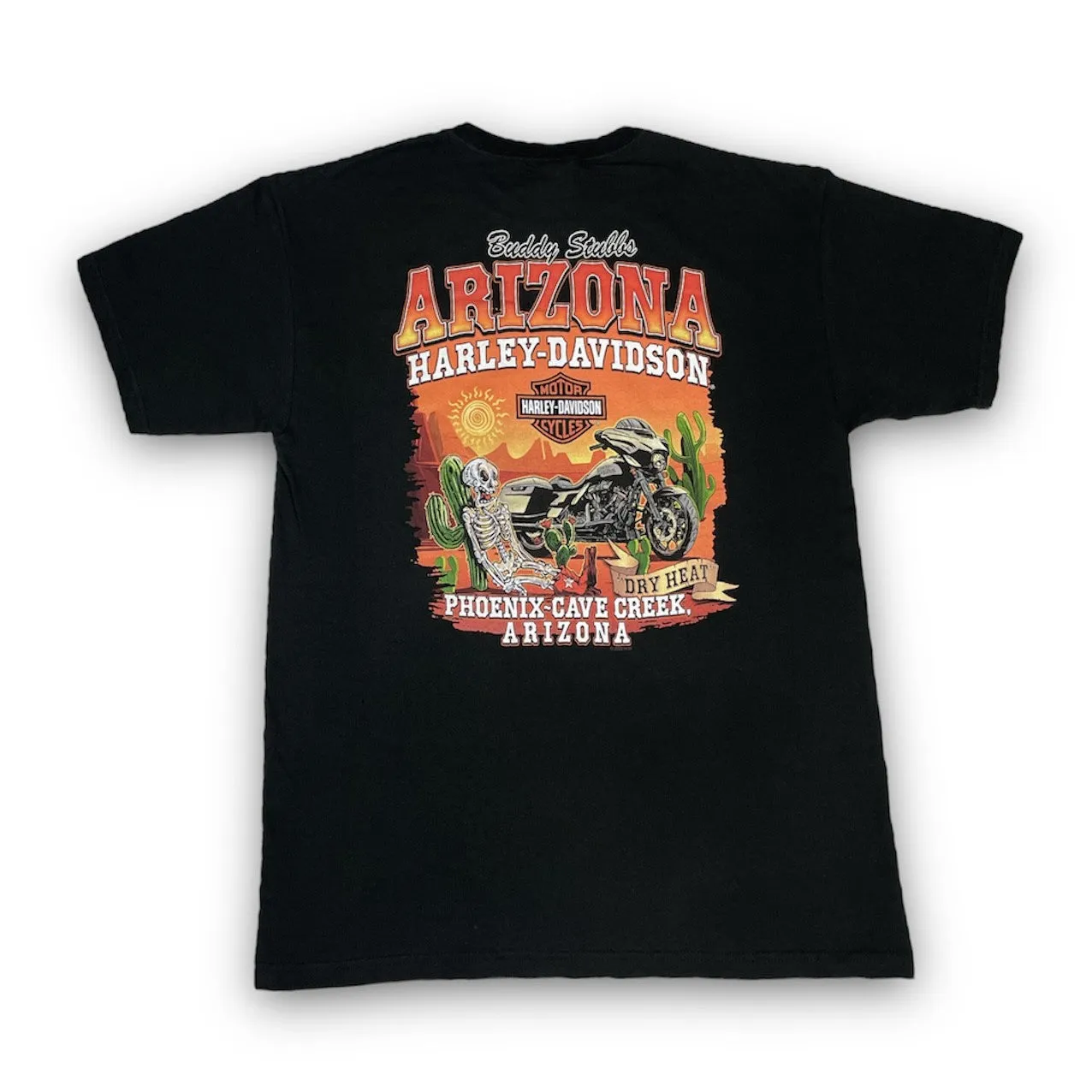 Harley-Davidson Elongated Bar & Shield - "Dry Heat" T-Shirt