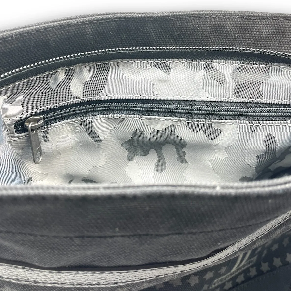Harley-Davidson® Women's Embroidered #1 Distressed Denim Crossbody Purse