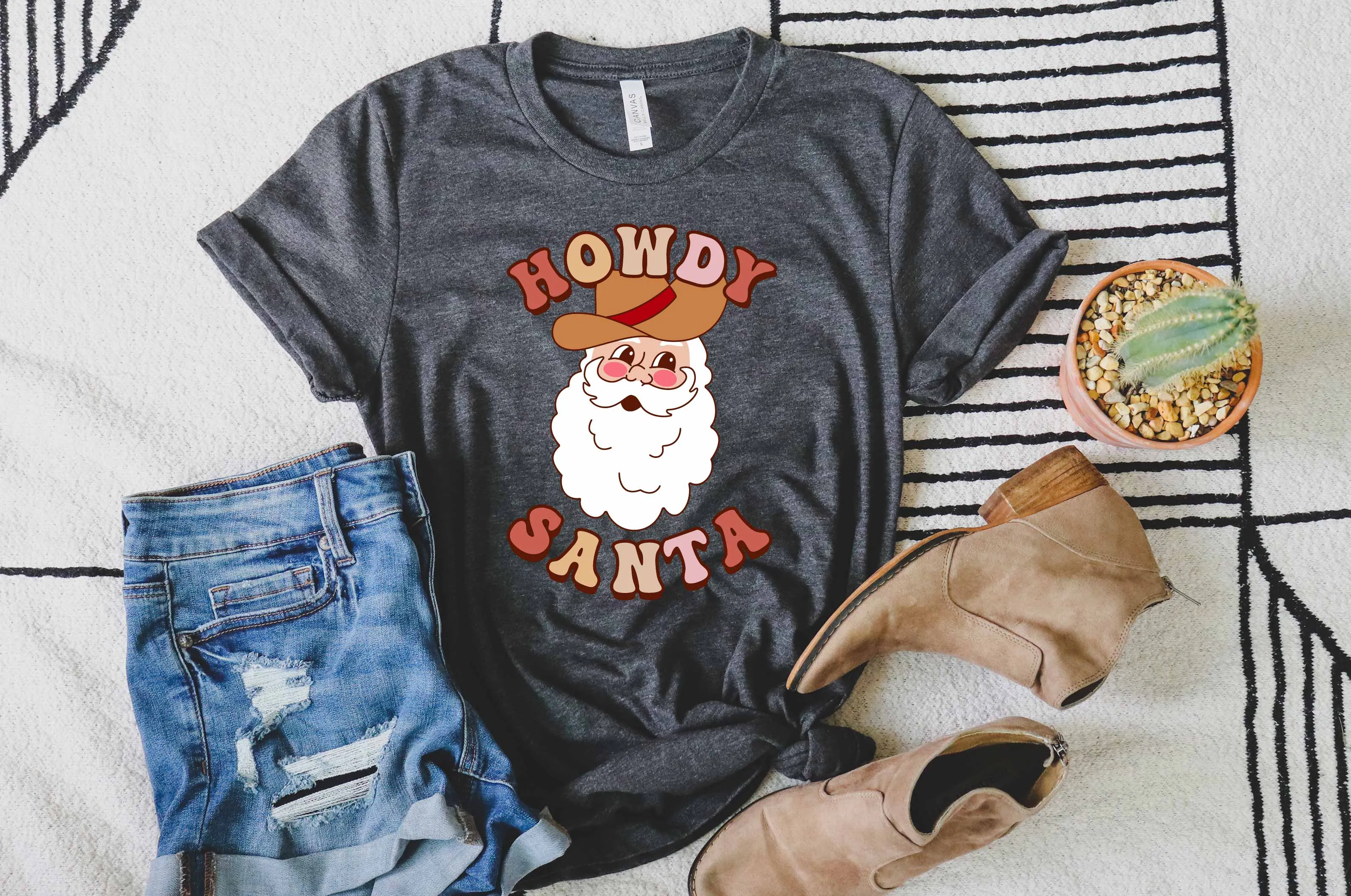 Howdy Santa Christmas Shirt | Unisex Crew