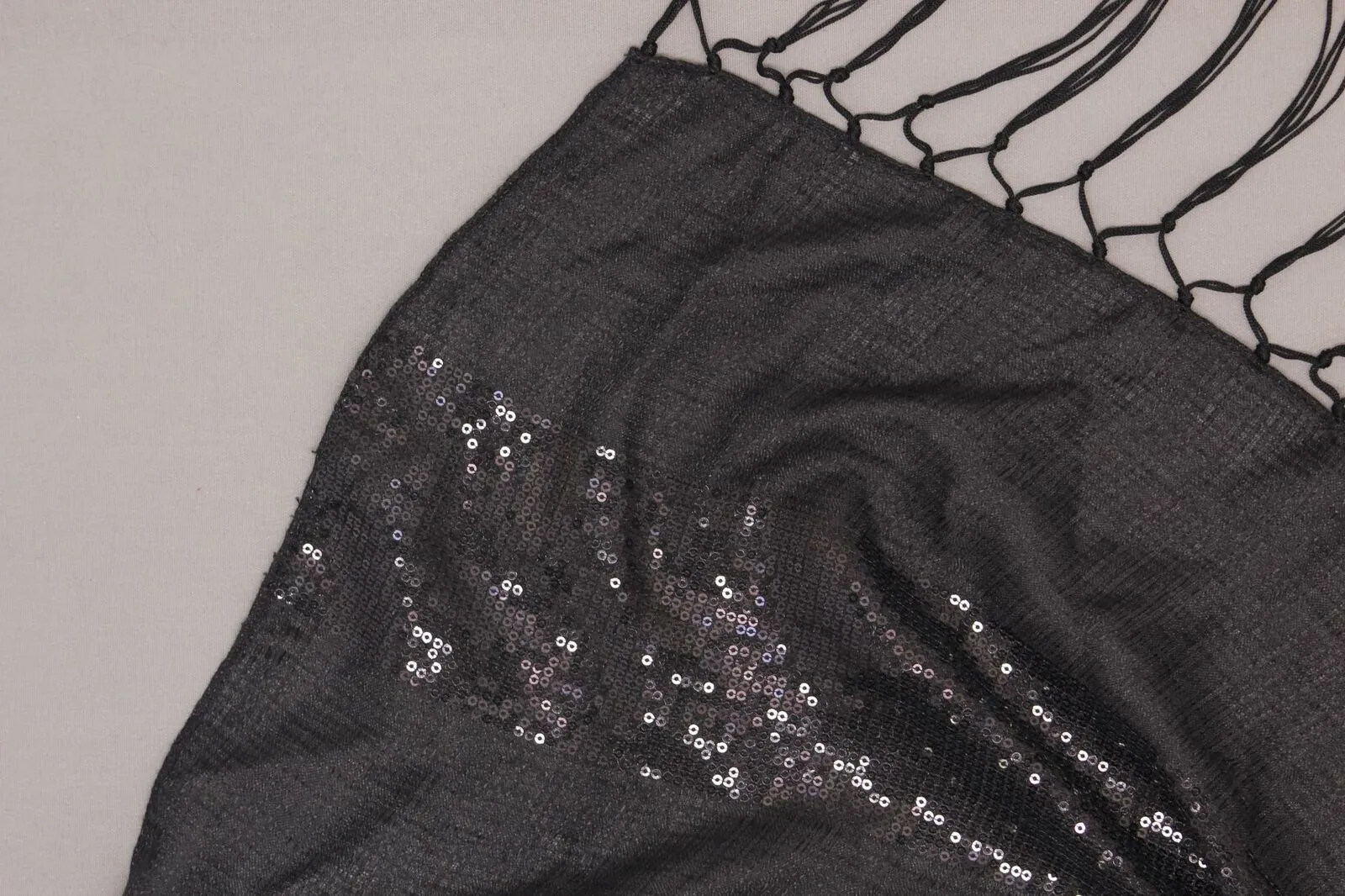 INC International Concepts Women's Fringe Sequin Party Wrap