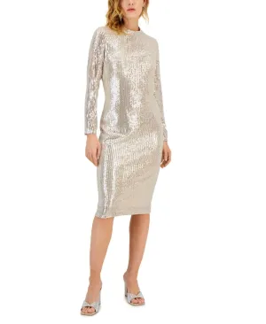 Inc International Concepts Women's Sequined Midi Dress 10824140